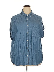 Terra & Sky Short Sleeve Button Down Shirt