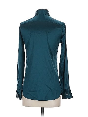 Donna Karan New York Long Sleeve Silk Top (view 2)