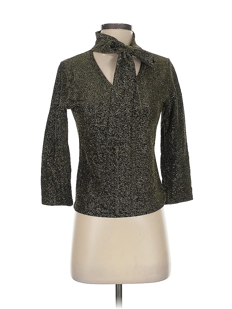 Pre-owned Heavenly 3/4 Sleeve Blouse In Gray