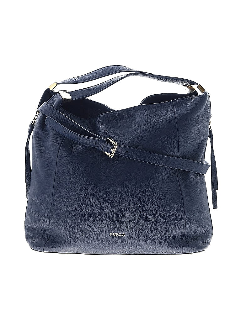 FURLA 100% Leather Blue Leather Satchel One size - photo 1