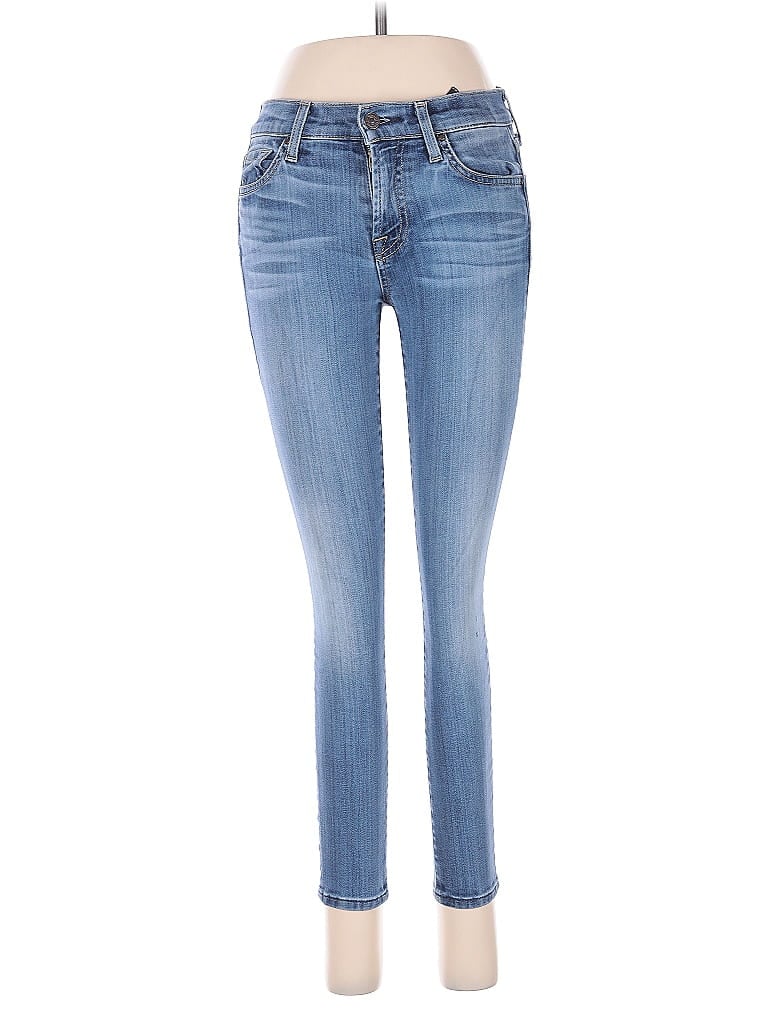 Pre-owned 7 For All Mankind Jeans In Blue