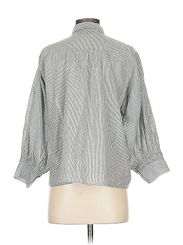 Nili Lotan 3/4 Sleeve Button-Down Shirt (view 2)