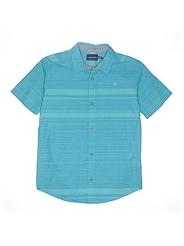 CALVIN KLEIN JEANS Short Sleeve Button-Down Shirt (view 1)