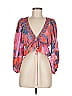 FARM Rio 100% Viscose Pink 3/4 Sleeve Blouse Size M - photo 1