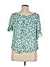 Hale Bob 100% Viscose Green Short Sleeve Blouse Size XL - photo 2