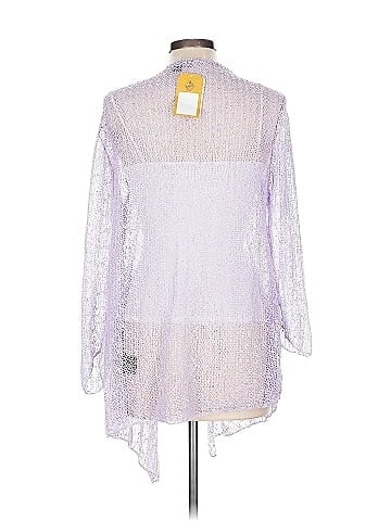 Charlie Paige Purple Open Knit Cardigan (view 2)