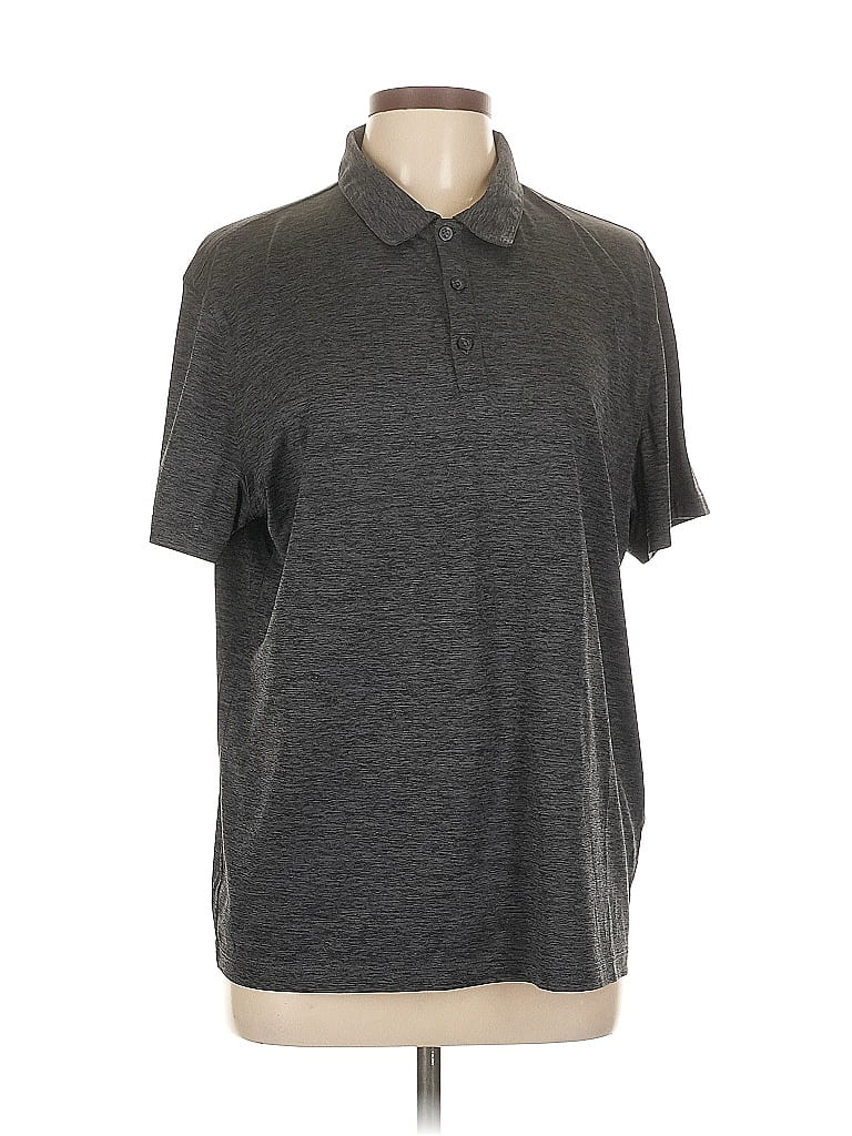 Click to view more detailed imagery on our partner's website Pre-owned Alfani Short Sleeve Polo Shirt In Gray