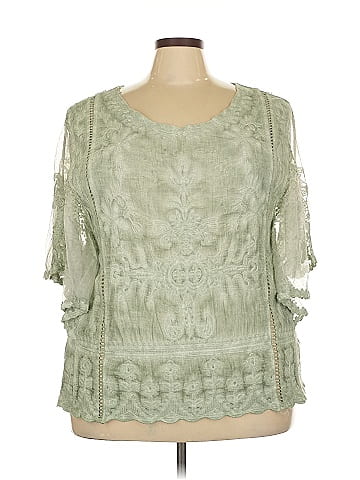 Democracy 3/4 Sleeve Blouse (view 1)