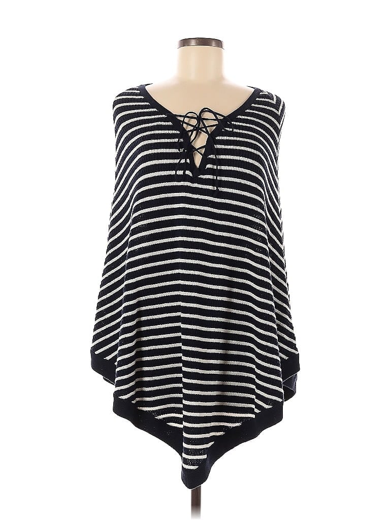 Pre-owned Talbots Poncho In Black