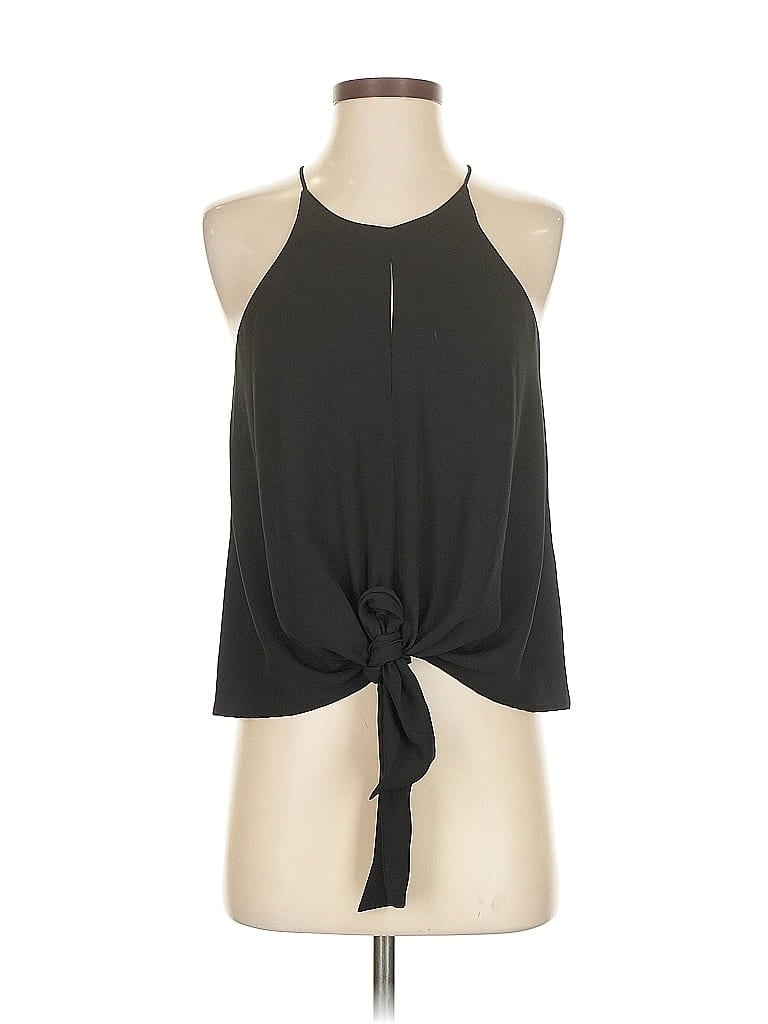 Pre-owned Express Sleeveless Blouse In Black