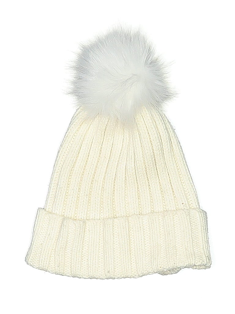 Pre-owned Unbranded Beanie Hat In White