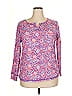 T by Talbots Pink Long Sleeve Blouse Size 2X - photo 1
