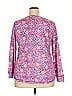 T by Talbots Pink Long Sleeve Blouse Size 2X - photo 2