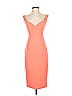 Black Halo Solid Orange Cocktail Dress Size 0 - photo 1