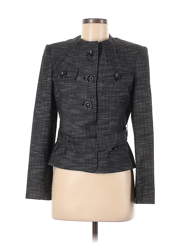 Pre-owned Anne Klein Blazer Jacket In Gray