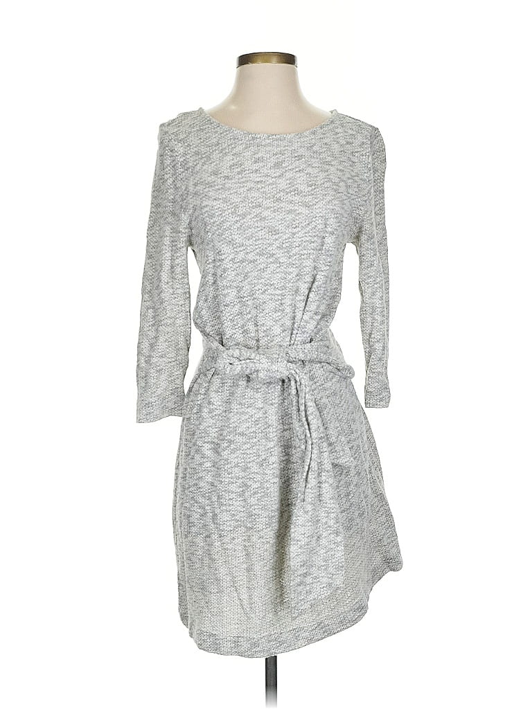Ann Taylor LOFT Outlet Gray Casual Dress Size S - photo 1