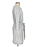 Ann Taylor LOFT Outlet Gray Casual Dress Size S - photo 4