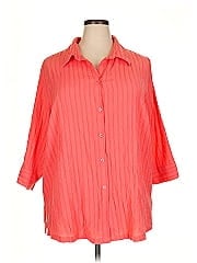 White Stag 3/4 Sleeve Button Down Shirt