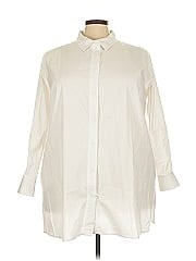 Jessica London 3/4 Sleeve Button Down Shirt