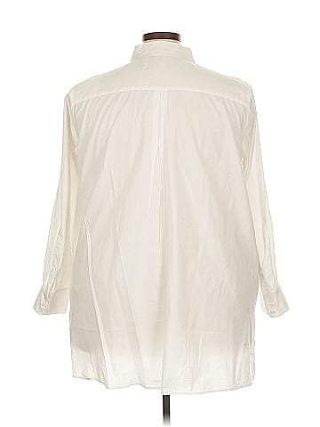 Jessica London 3/4 Sleeve Button-Down Shirt (view 2)