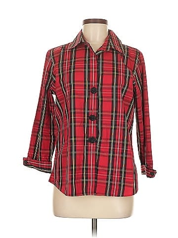 Foxcroft 3/4 Sleeve Button-Down Shirt (view 1)