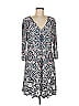 Eliza J Paisley Gray Casual Dress Size M - photo 1