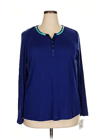Liz Claiborne Long Sleeve Polo (view 1)