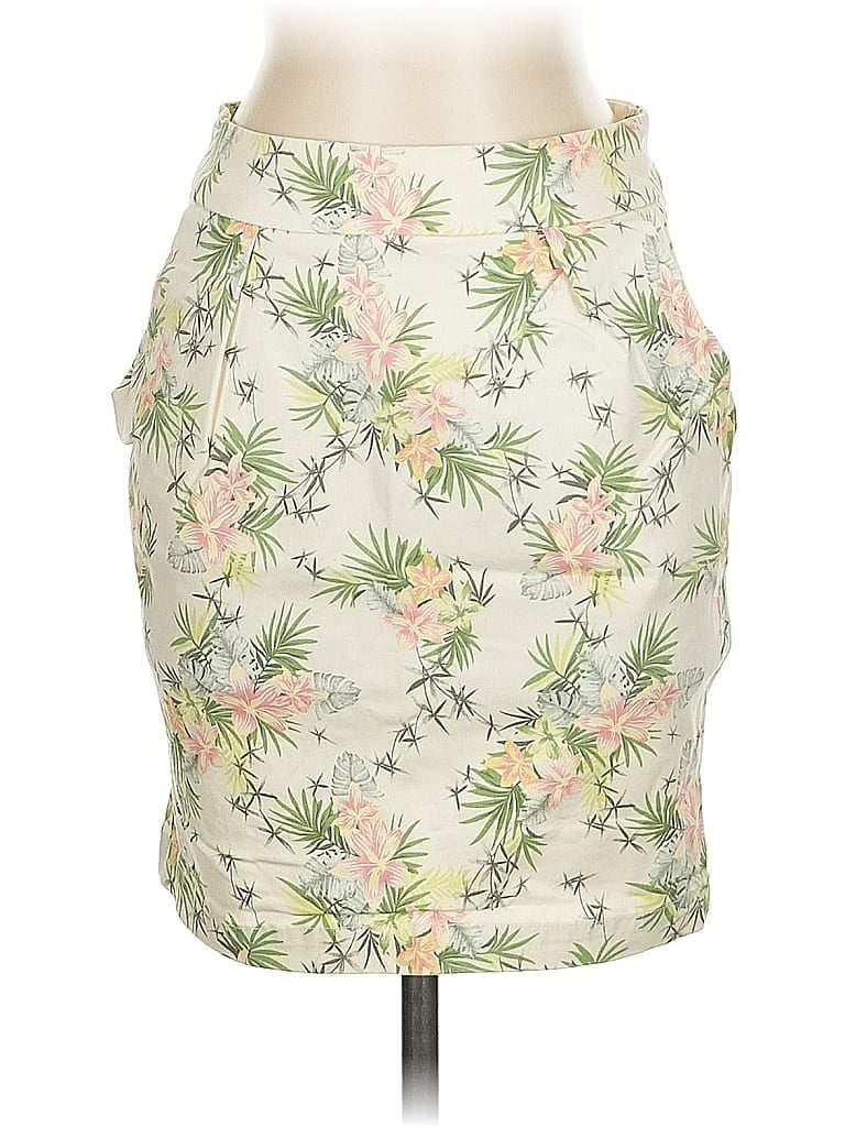 Pre-owned Zara Basic Casual Skirt In White