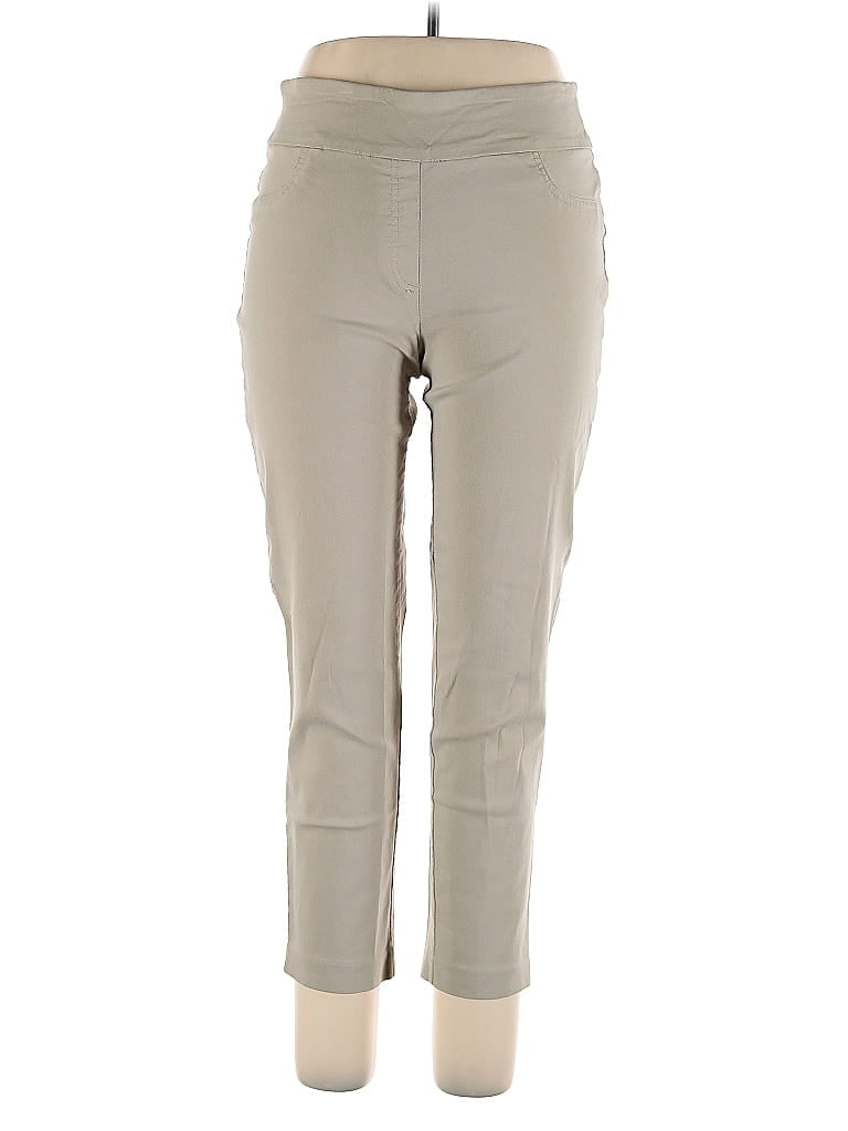 Ruby Rd. Solid Tan Casual Pants Size 14 - photo 1