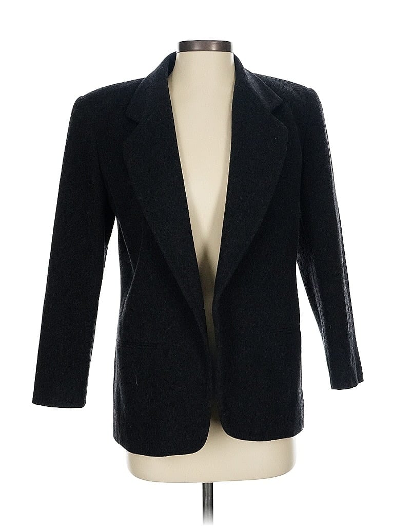 Pre-owned Harve Benard Wool Blazer Jacket In Black