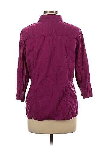 SONOMA life + style 3/4 Sleeve Button-Down Shirt (view 2)