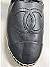 Chanel 100% Leather Black Lambskin Espadrilles  Size EU 41 - photo 5