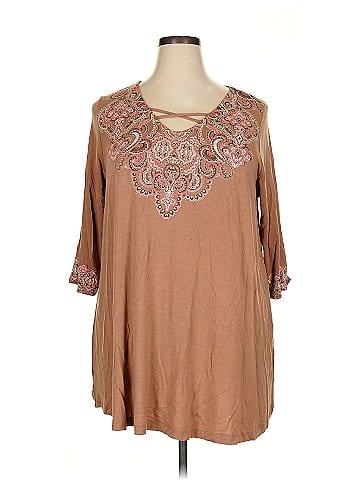 Roaman's 3/4 Sleeve Blouse (view 1)