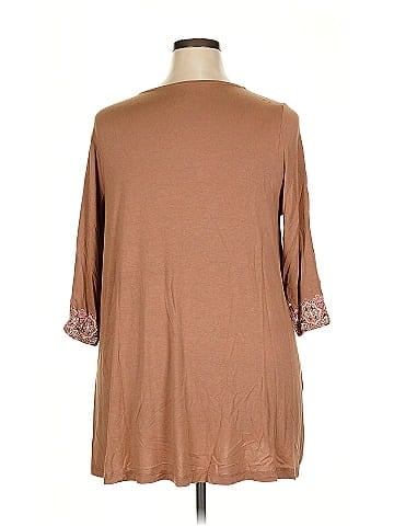 Roaman's 3/4 Sleeve Blouse (view 2)