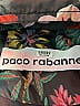 Paco Rabanne 100% Nylon Print Black Track Jacket Size L - photo 6