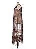Johnny Was 100% Nylon Graphic Brown Casual Dress Size XL - photo 5
