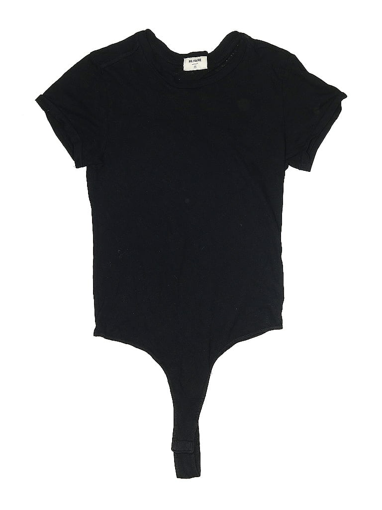 RE/DONE 100% Cotton Black Bodysuit Size S - photo 1