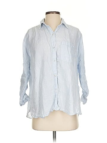 Massimo Dutti 3/4 Sleeve Button-Down Shirt (view 1)