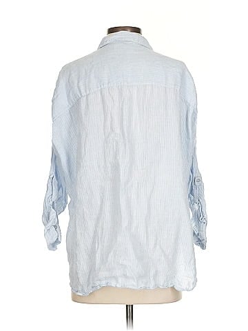 Massimo Dutti 3/4 Sleeve Button-Down Shirt (view 2)