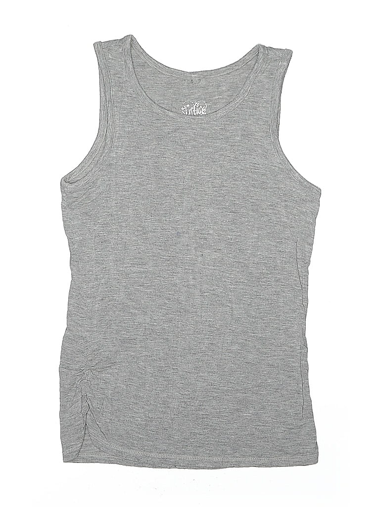 Justice Gray Sleeveless T-Shirt Size 7 (big kids) - photo 1