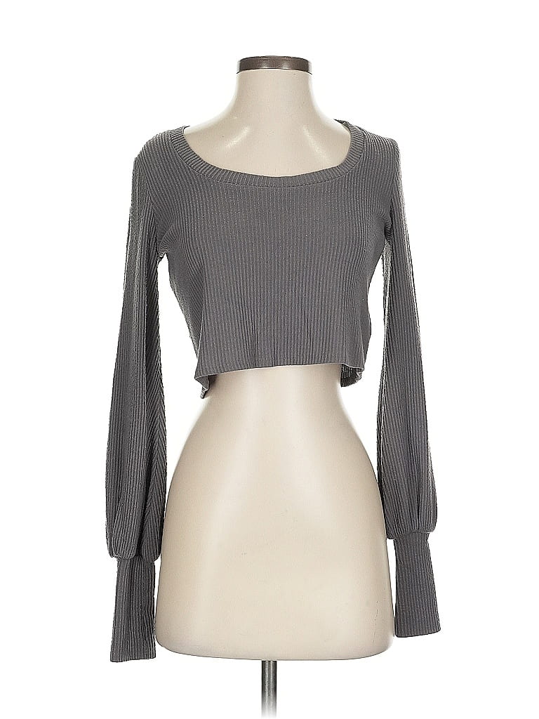 Out From Under Gray Long Sleeve Top Size XS - photo 1