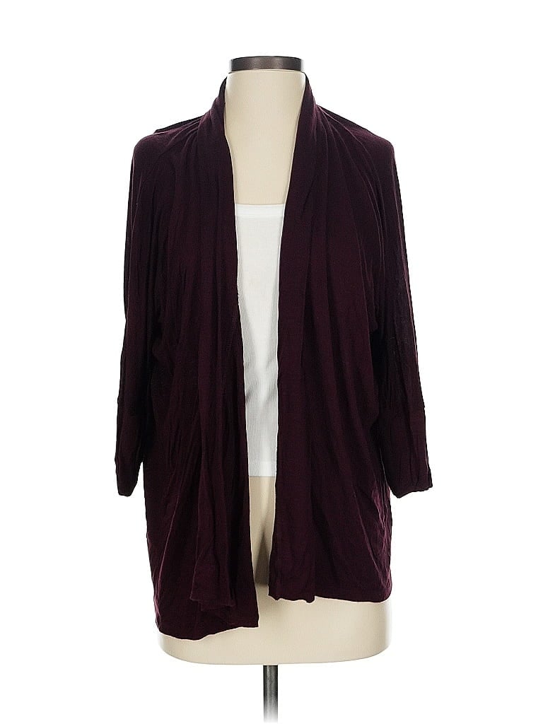 Pre-owned Mossimo 3/4 Sleeve T-shirt In Burgundy