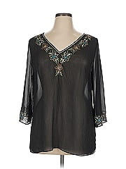 Daisy Fuentes 3/4 Sleeve Blouse