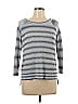 Lou & Grey for LOFT Silver Pullover Sweater Size L - photo 1