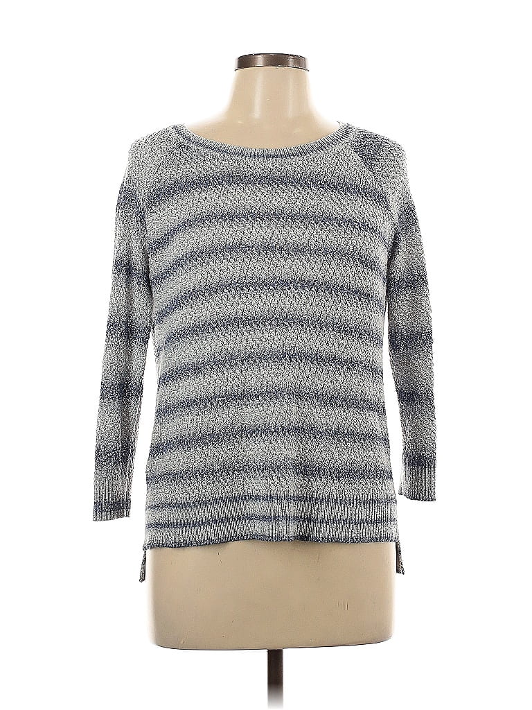 Lou & Grey for LOFT Silver Pullover Sweater Size L - photo 1