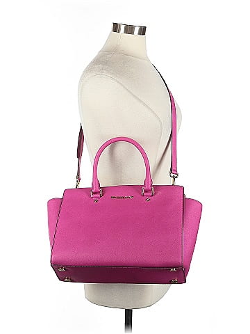 MICHAEL Michael Kors Leather Satchel (view 2)