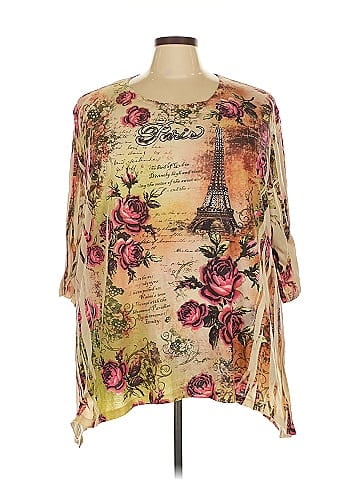 Liz & Me 3/4 Sleeve Blouse (view 1)