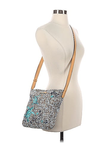 Vera Bradley Mint Brown Sea Life Straw Crossbody (view 2)