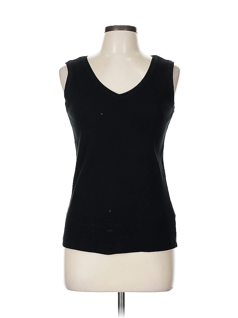 Pre-owned Chico's Sleeveless T-shirt In Black