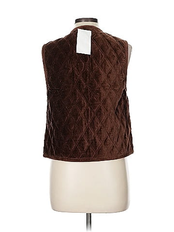 Cambridge Dry Goods Brown Quilted Vest for Cozy Comfort (view 2)